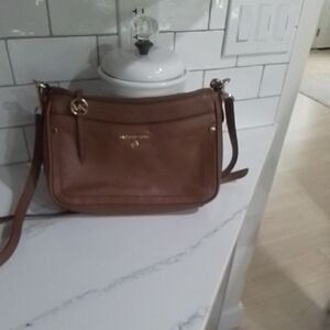 Michael Kors Tan Leather Crossbody Bag